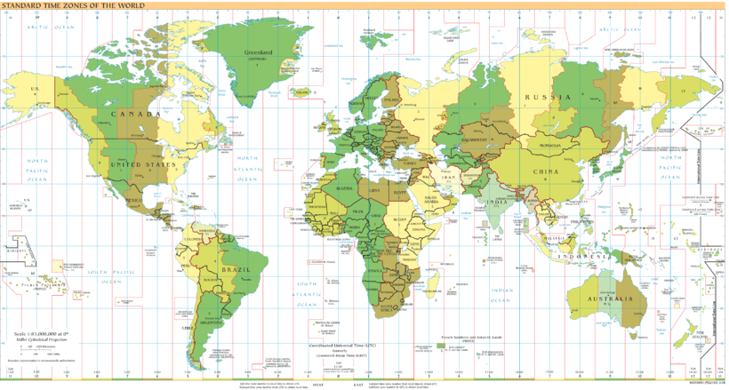 ¿Qué países son UTC 3?